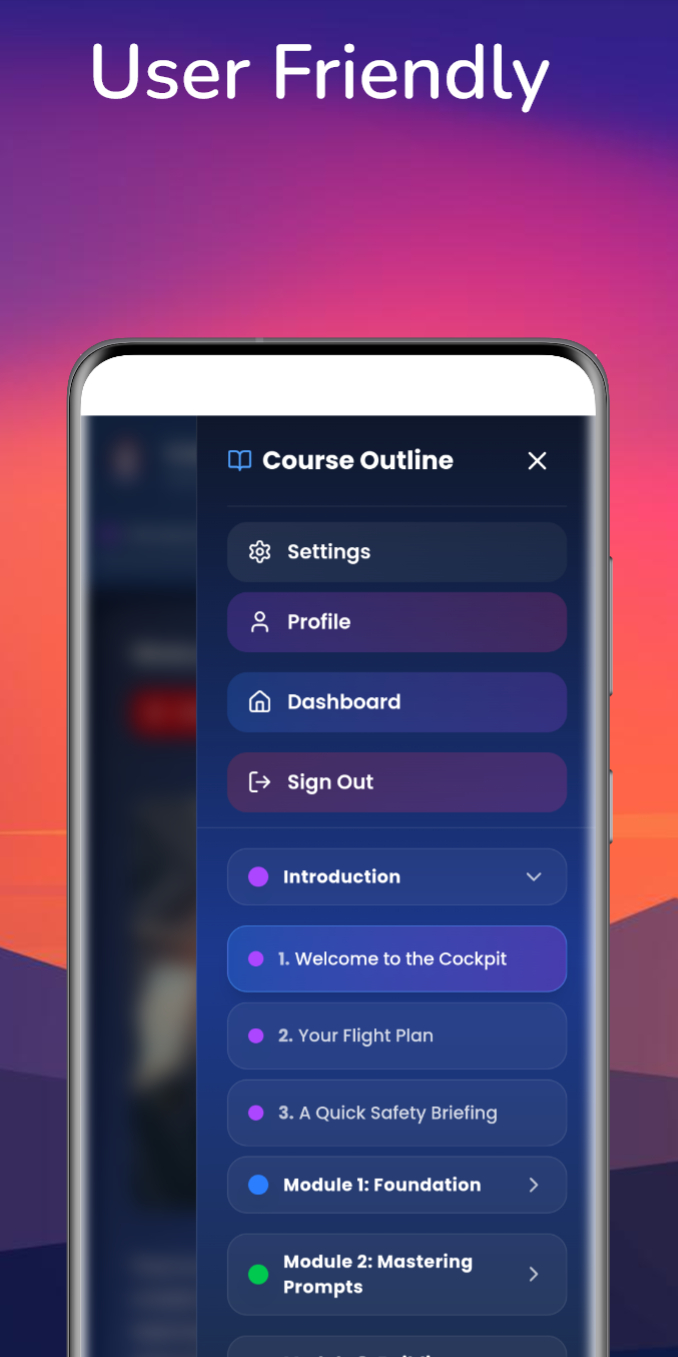 CodeZero App - Structured lesson content with visual aids